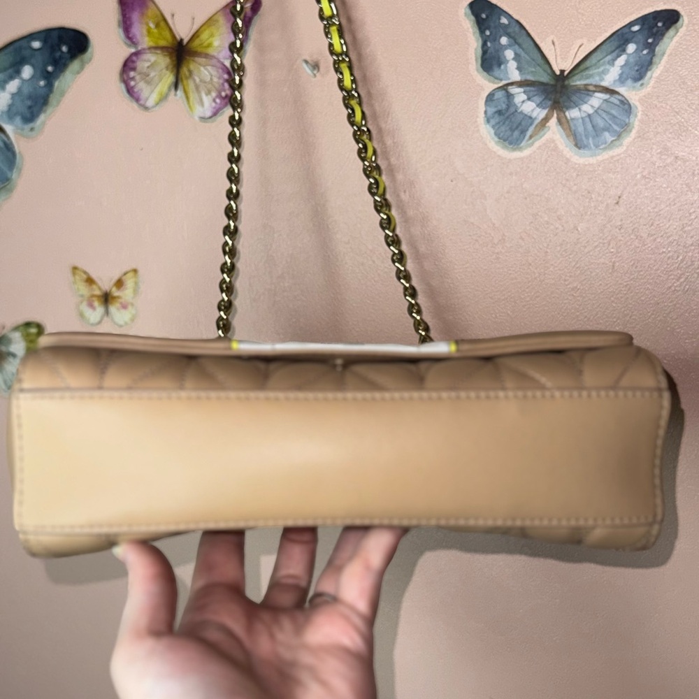 Kate Spade White and Tan Quilted Shoulder Bag - Picture 6 of 10